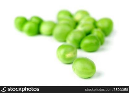 Pea bean pile isolated on white