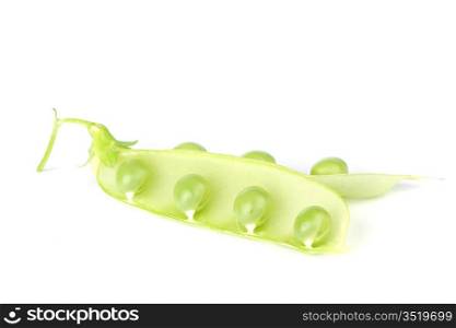 Pea isolated on white close up