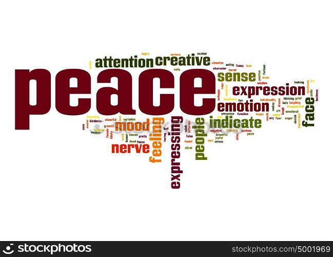 Peace word cloud
