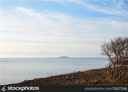 Peaceful coastline at the Baltic sea by the swedish island Oland