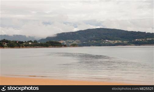 Peaceful seascape in Galicia, northwest of Spain