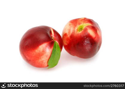 peach isolated on a white background