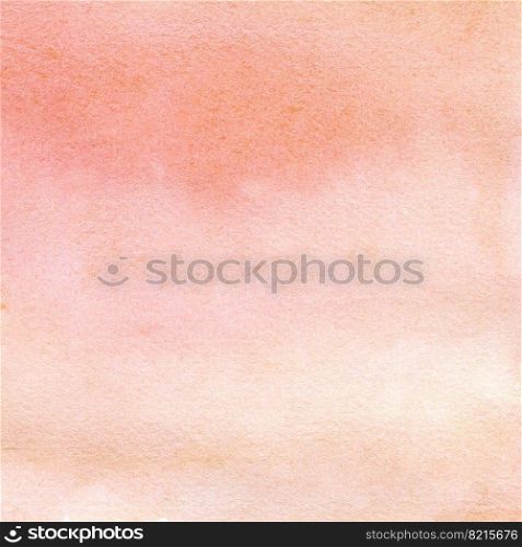 Peach watercolor background with spots, dots, blurred circles.Hand-drawn watercolor illustration. Peach watercolor background . watercolor illustration