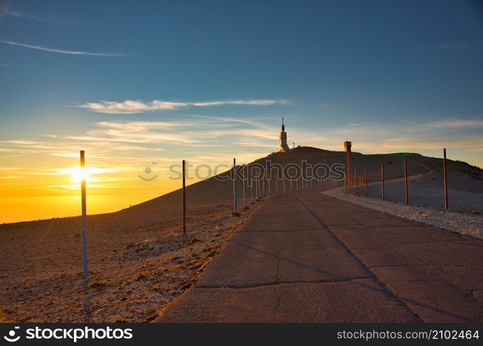 Peak of the Mont Ventoux in Provence