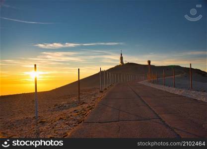 Peak of the Mont Ventoux in Provence