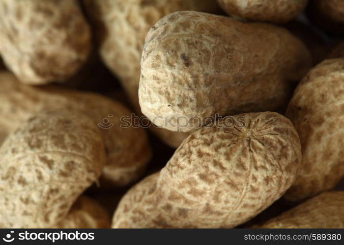 peanuts background macro close up