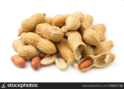 peanuts isolated on a white background