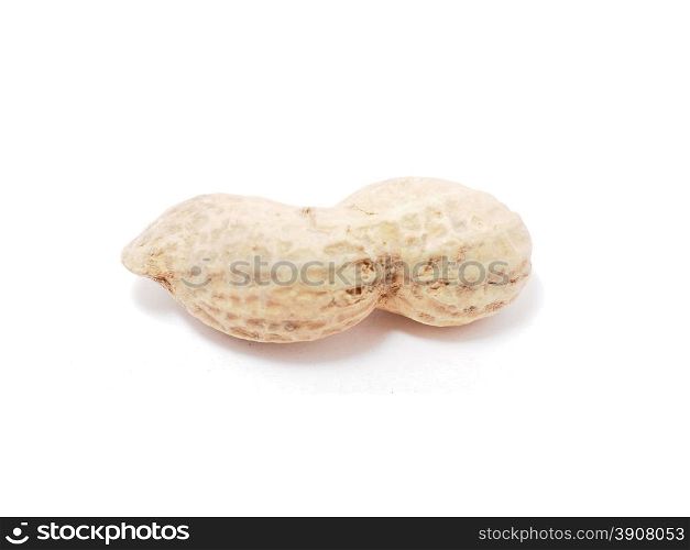 peanuts on a white background