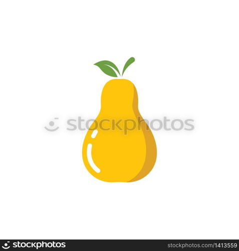 pear fruit vector illustration design template