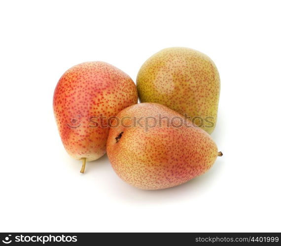 Pear fruits isolated on white background