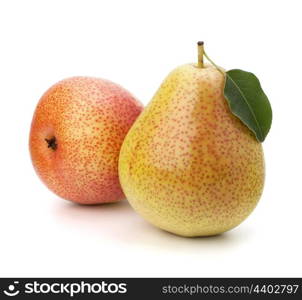 Pear fruits isolated on white background