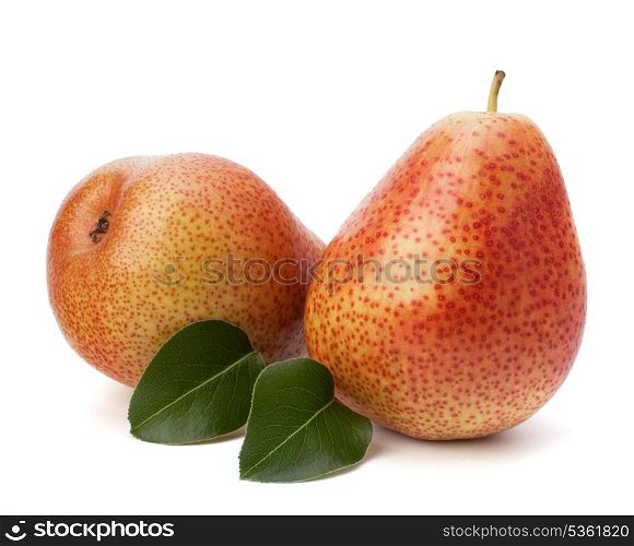 Pear fruits isolated on white background