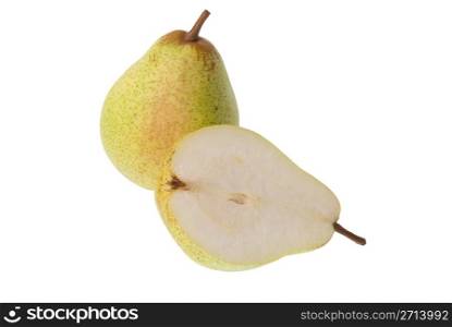 Pears isolated on a white background.