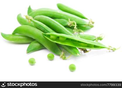 peas isolated on white