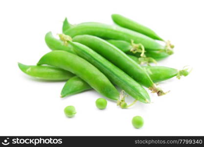 peas isolated on white