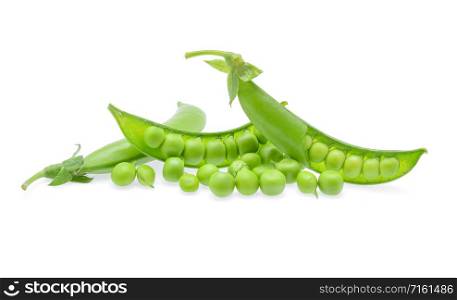 Peas isolated on white background