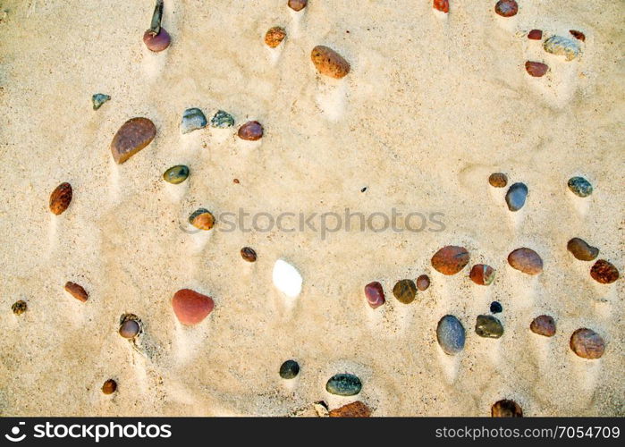 pebble stones on a beach