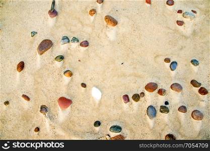 pebble stones on a beach