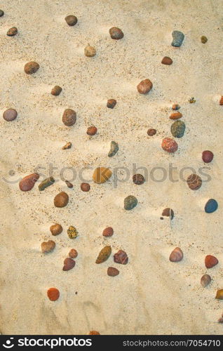 pebble stones on a beach