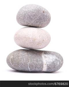 pebble tower isolated on white background
