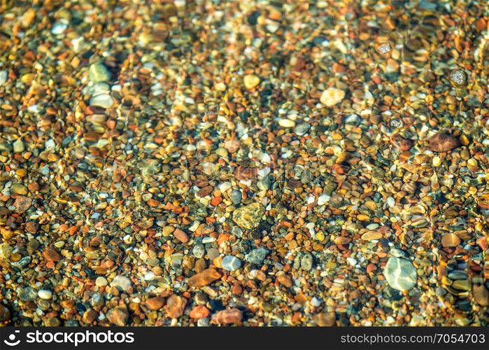 Pebbles on a beach of the Baltic sea