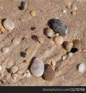 Pebbles on the Hampton shoreline