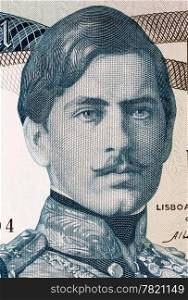 Pedro V (1837-1861) on 1000 Escudos 1968 Banknote from Portugal. King of Portugal during 1853-1861.