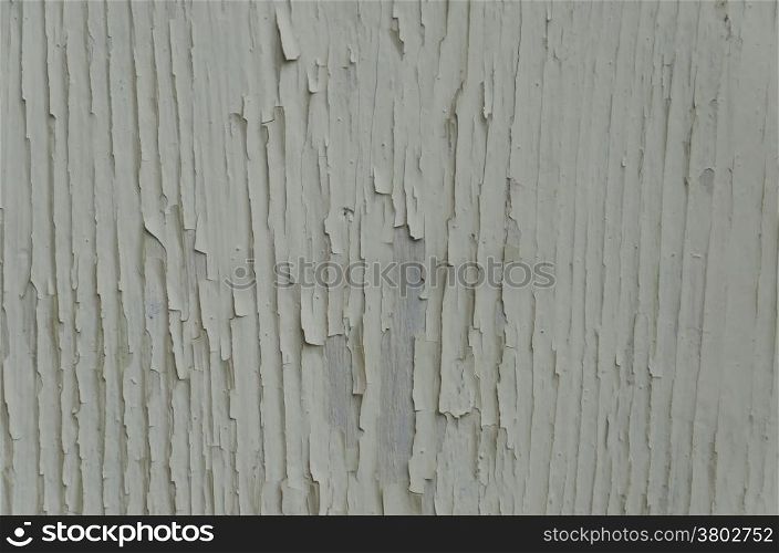 Peel old paint of wooden plank background