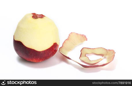 peeled apple