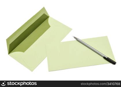 pen and cover isolated on a white