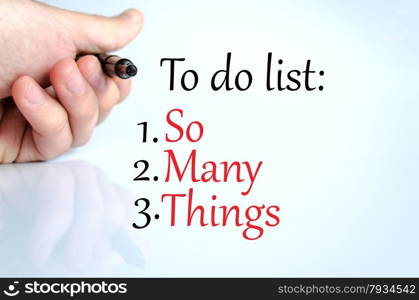 Pen in the hand isolated over white background