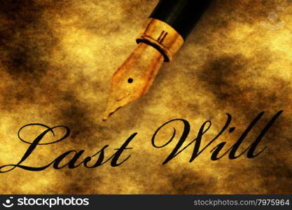 Pen on last will