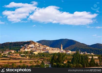 Penarroya de Tastavins skyline in Teruel Spain village of Matarrana