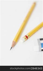 Pencils and eraser