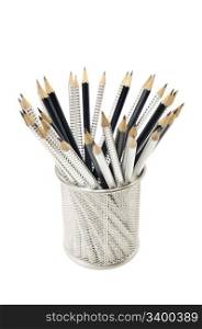 pencils isolated on a white background