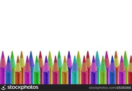 Pencils of various colours isolated on white