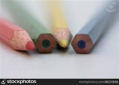 Pencils on soft focus