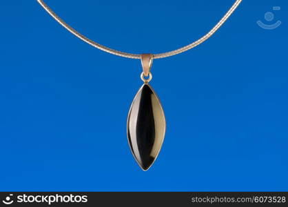 Pendant against colour gradient background