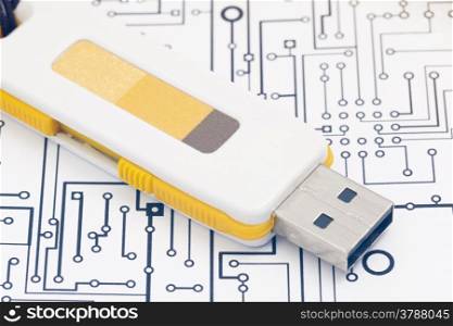 Pendrive and document