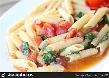 Penne with tomato