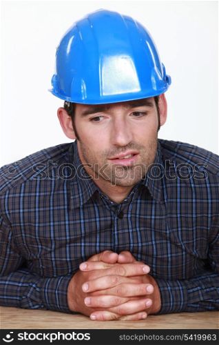 Pensive foreman