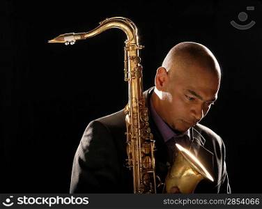 Pensive Saxophonist