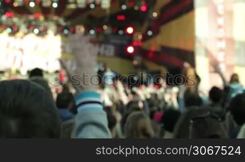 People cheering at concert 1