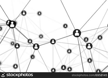 People Connection lines on white background, social network for . People Connection lines on white background, social network for technology concept, abstract illustration. People Connection lines on white background, social network for technology concept, abstract illustration