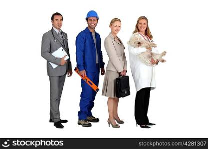 people from different professions