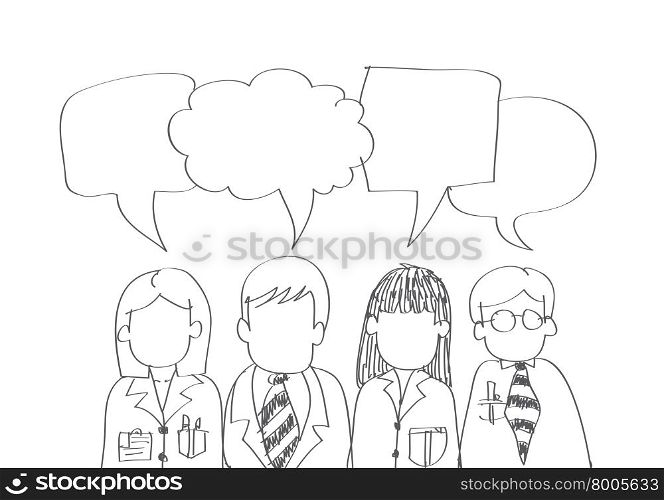 people icons dialog speech bubbles