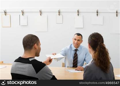 People in a meeting