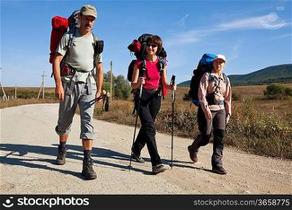 people in hike