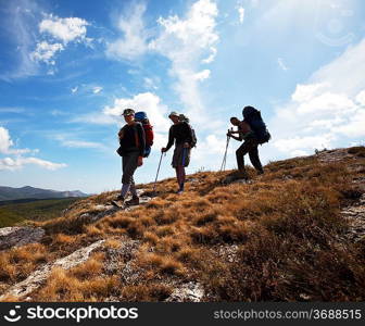 people in hike