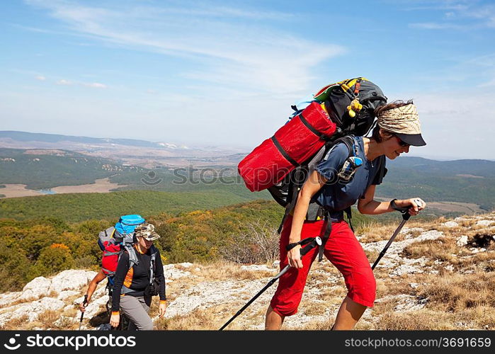 people in hike